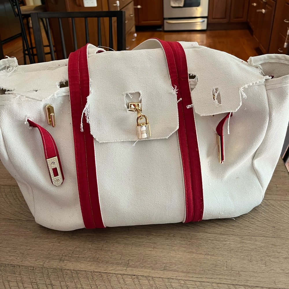 Boatkin bag red handmade